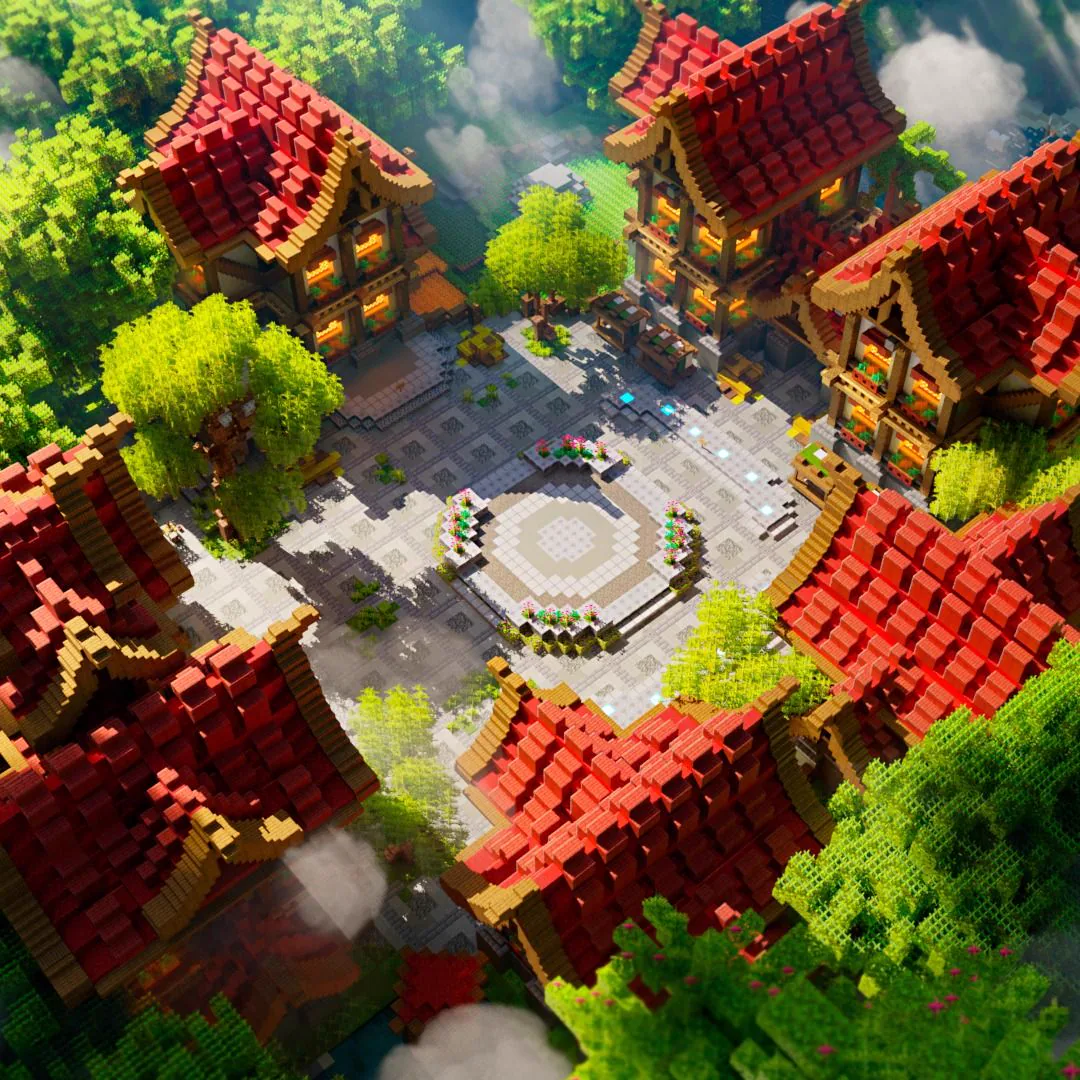 CraftyChunks Minecraft server plaza preview